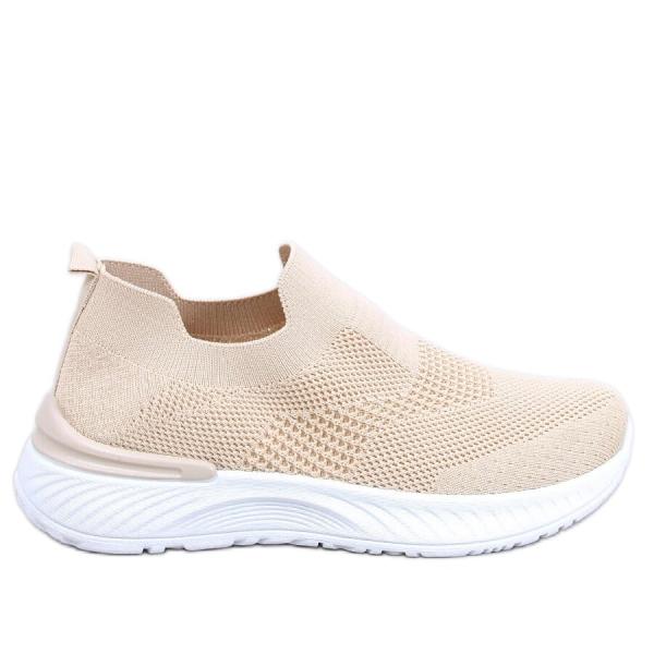 Buty sportowe skarpetkowe Suare Beige beżowy