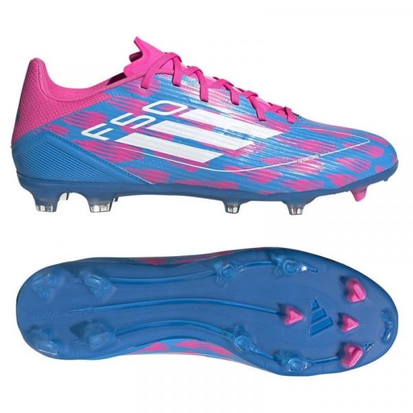 Buty adidas F50 League FG/MG IE0603 niebieskie