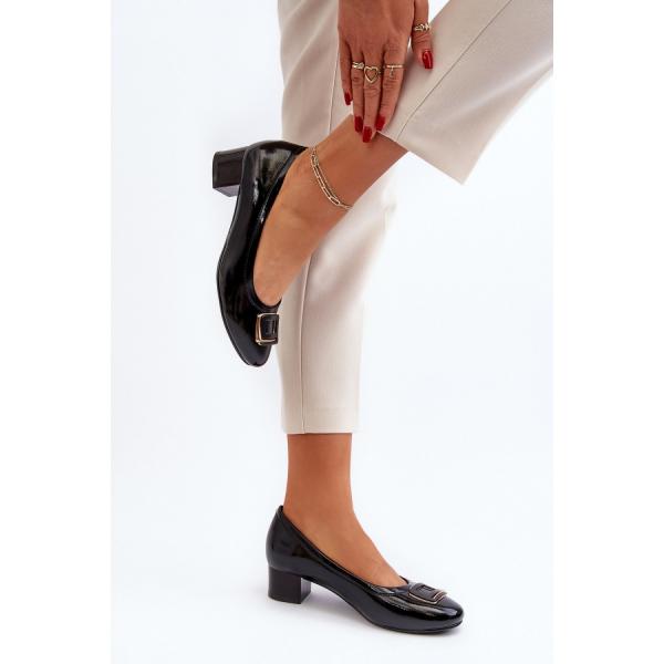 Czółenka Model Enollia 58248 Black - Step in style czarne