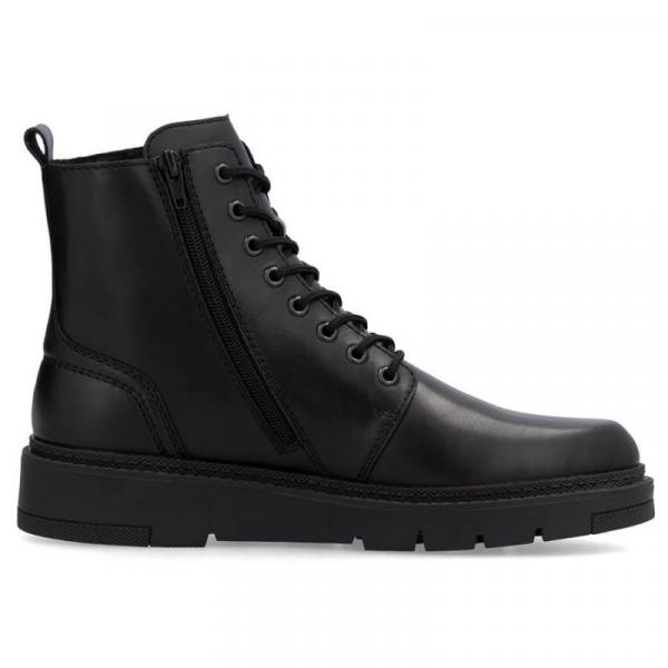 Buty męskie skórzane ocieplane Rieker 30101-00 RKR751 czarne