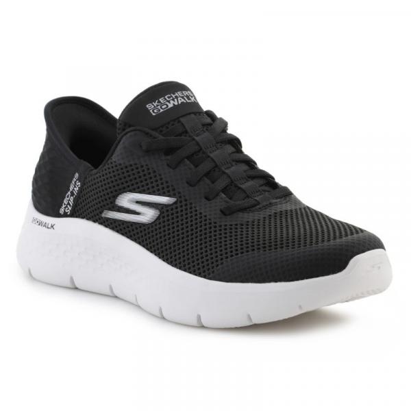 Buty Skechers Slip-ins: Go Walk Flex – Grand Entry 124836-BKW czarne