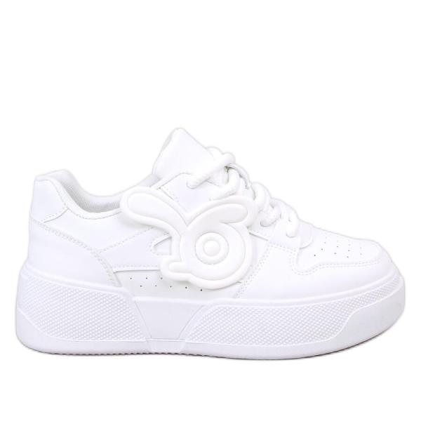 Sneakersy na platformie Broady Allwhite białe