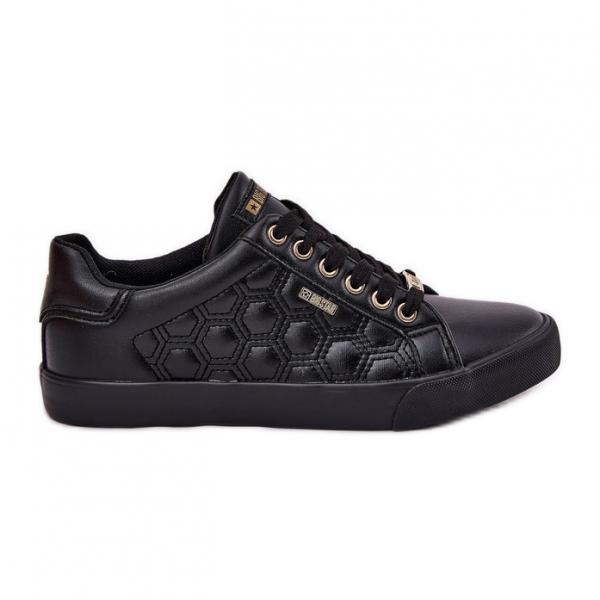 Trampki Damskie Z Eko Skóry Big Star RR274323 Czarne