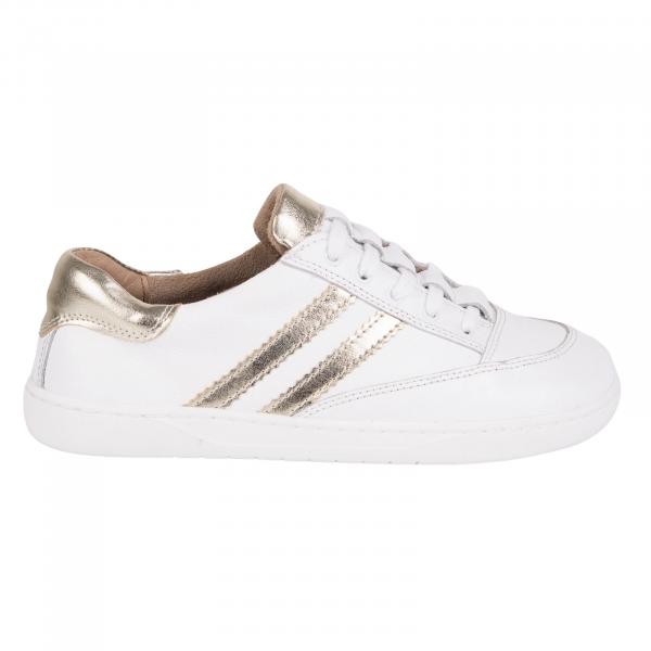 Sneakersy barefoot damskie Kaia Olivier – anatomiczne buty skórzane białe