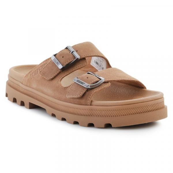 Klapki Palladium Dunelite Riviera Sde 74455-252-M brązowe