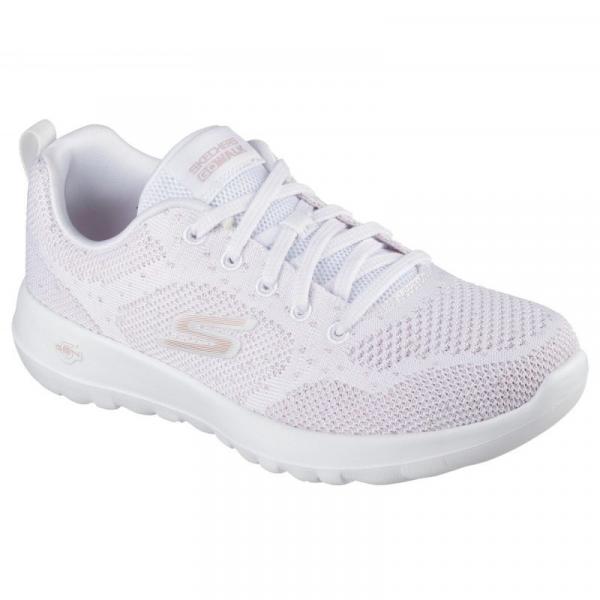 Buty Skechers Go Walk Joy - Violet 124640 Wtrg białe