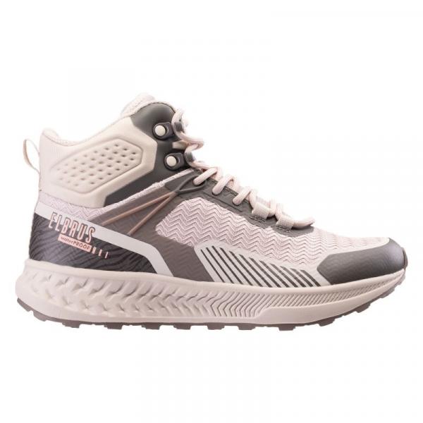 Buty Elbrus Eline Mid 92800623809 z membraną beżowe beżowy