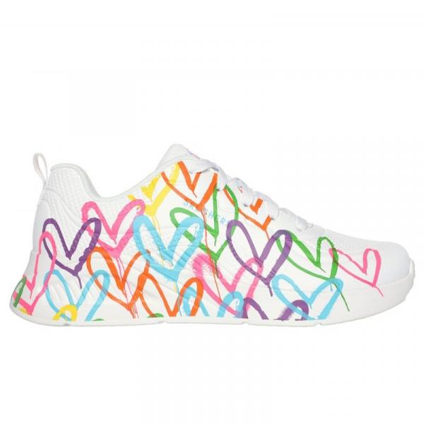 Buty Skechers Sneakersy 177977 Wmlt białe