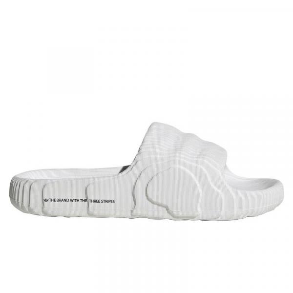 Klapki damskie/męskie adidas Adilette 22 Crystal White z wygodną profilowaną podeszwą białe (HQ4672)