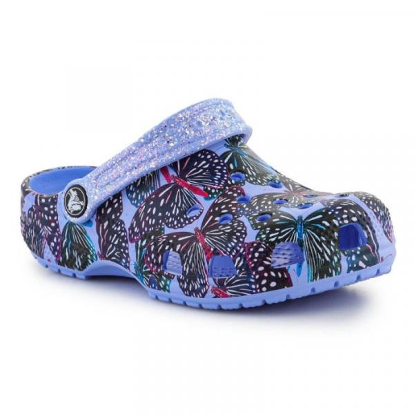 Klapki Crocs Classic Butterfly Clog Jr 208297-5Q7 niebieskie