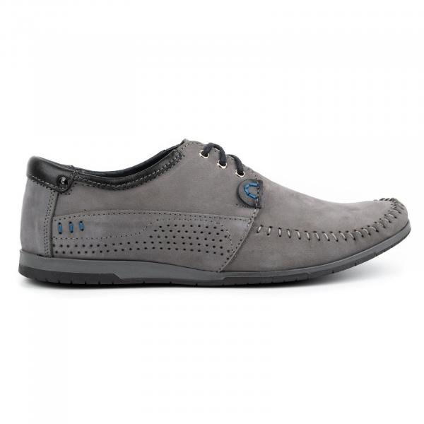 KOMODO Buty Męskie mokasyny 875 szare