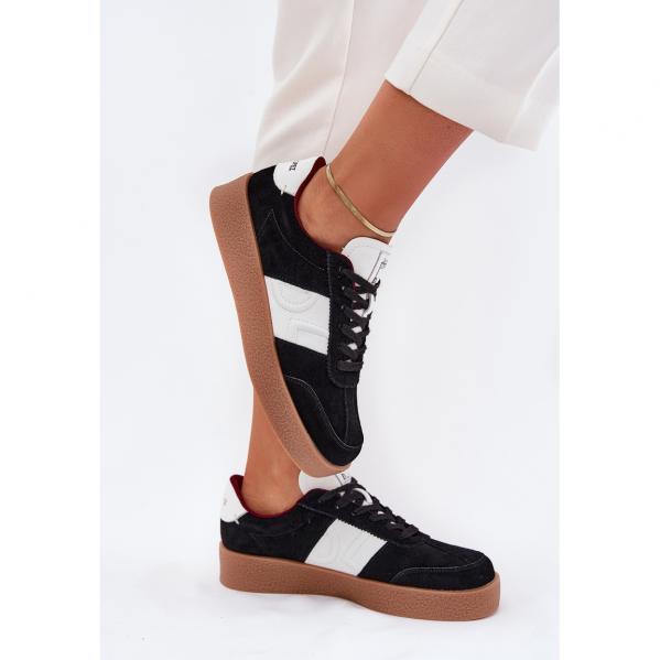 Zamszowe Sneakersy Damskie Big Star by Daniel Lopez SS2D4021 Czarne