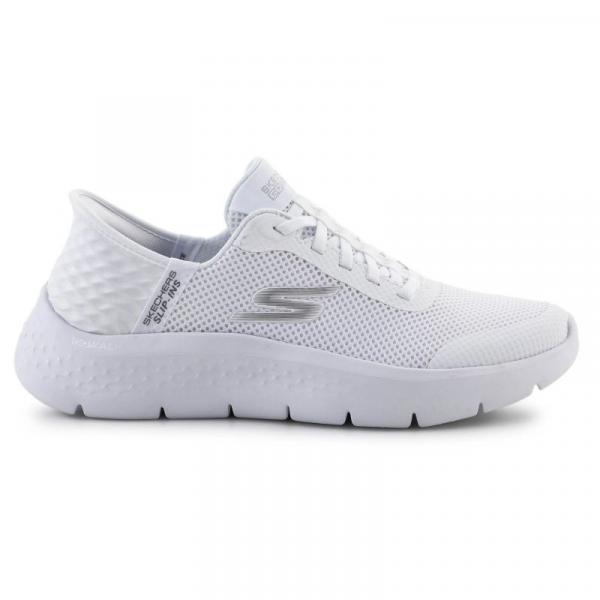 Buty Skechers Slip-ins: Go Walk Flex - Grand Entry 124836-WHT białe