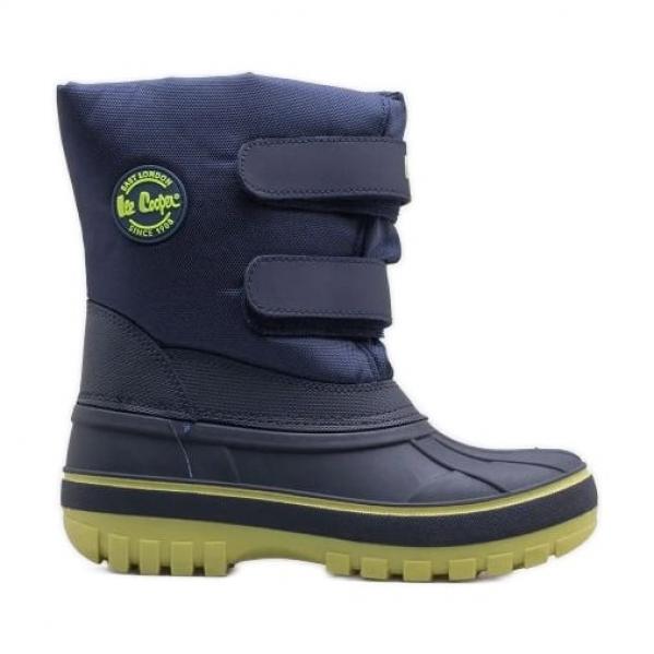 Buty zimowe śniegowce Lee Cooper LCJ-24-44-2845K niebieskie