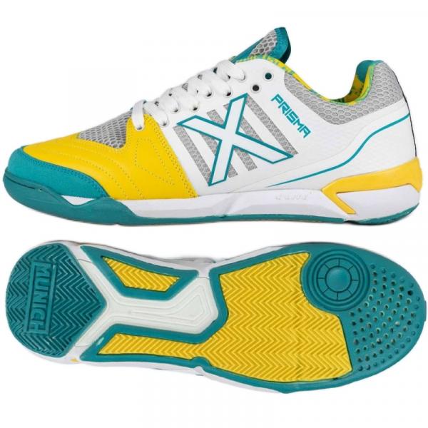 Buty piłkarskie Munich Prisma 37 In 3116038 biało-żółte białe