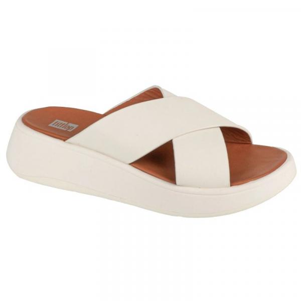 Buty FitFlop F-Mode Flatform FW5-477 białe