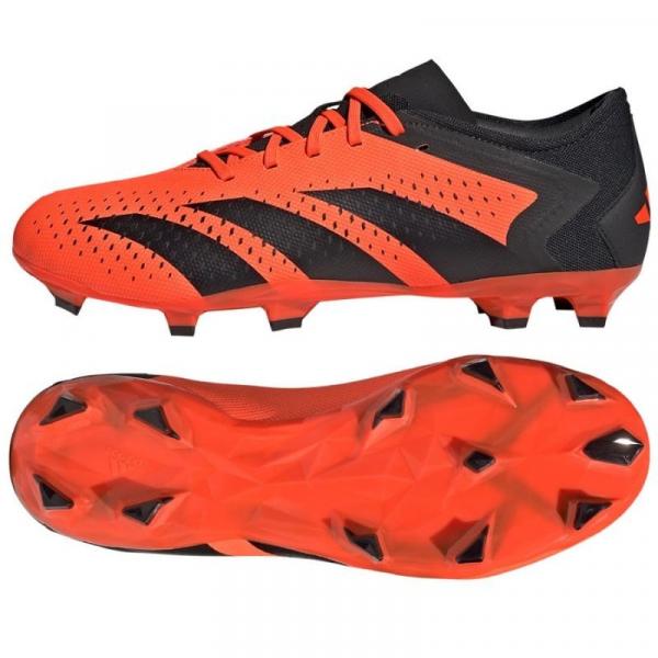 Buty piłkarskie adidas Predator Accuracy.3 L Fg M GW4601 czerwone pomarańcze i czerwienie