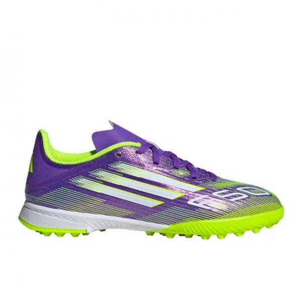 Buty piłkarskie adidas F50 League Tf Jr JI0000 fioletowe