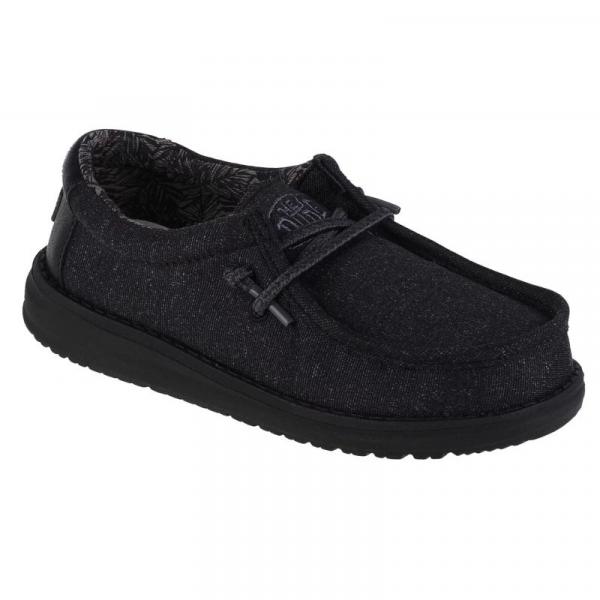 Buty Hey Dude Wally Youth Basic 40041-001 czarne