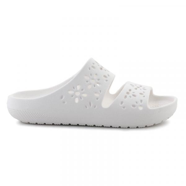 Klapki Crocs Classic Floral Cutout sandal 210966-0WV białe
