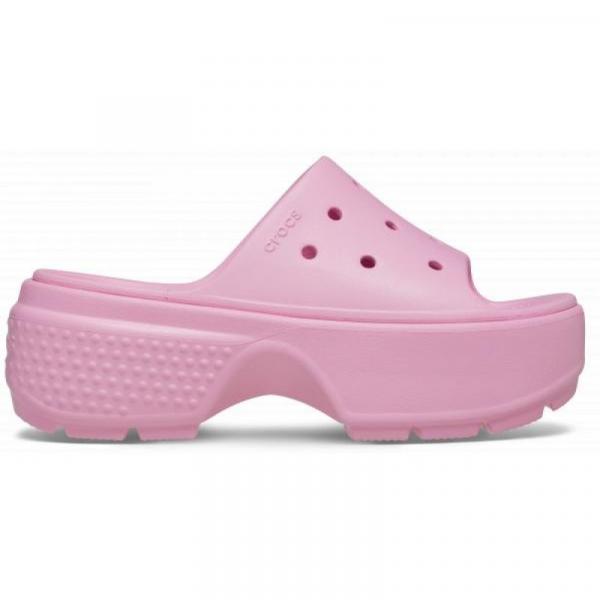 Klapki Crocs Stomp Slide 209346-6WY różowe