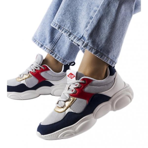 Szare sportowe sneakersy Lee Cooper