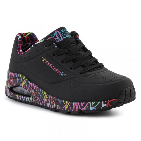 Buty Skechers Uno Loving Love 155506-BBK czarne