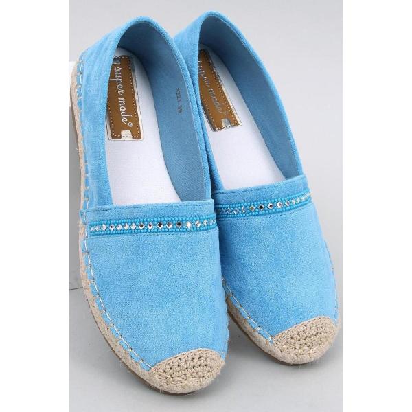 Espadryle damskie Etance Blue - Inello niebieskie