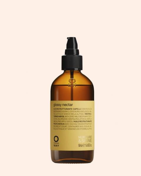 Oway Glossy Nectar 160ml – naturalny olejek wygładzający do włosów z ochroną termiczną