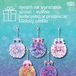Nebulous Stars Zestaw kreatywny do robienia breloczków - z pomponami w kształcie zwierząt 5 szt. 8+