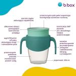 B.box Kubek 360 do nauki picia dla dzieci – kubek treningowy niekapek emerald forest