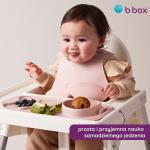 B.box roll + go Zwijana mata BLW do nauki samodzielnego jedzenia dla dzieci latte, OUTLET