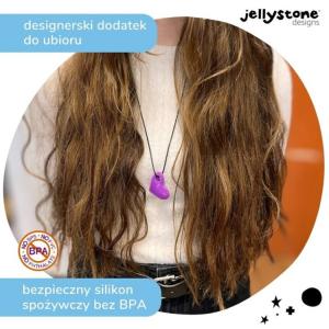 Wisiorek antystresowy Serduszko fioletowe Jellystone Designs, OUTLET