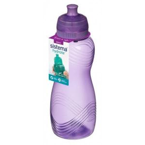 Kolorowa butelka Sistema Wave 600 ml, lawendowa, Sistema