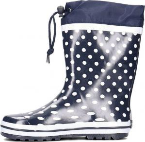 Kalosze rozm. 24/25, granatowe w kropki, Playshoes