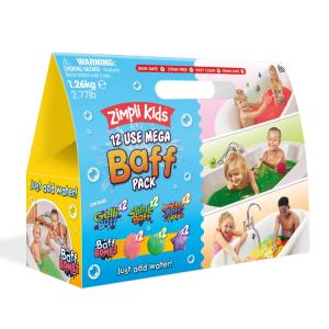 Zestaw kształtów i proszków do kąpieli, 16 szt. (7 rodzajów), Mega Baff Pack, 3+, Zimpli Kids