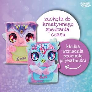 Nebulous Stars Pamiętnik z kłódką – pluszowy notatnik dla dzieci 7+ Lumina