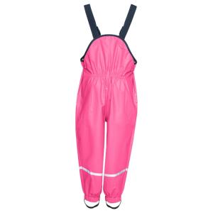 Spodnie przeciwdeszczowe z podszewką z polaru, ocieplone, rozm. 128, różowe, Playshoes