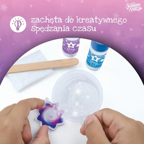Nebulous Stars Zestaw do robienia biżuterii dla dzieci – zawieszka talizman 8 szt. 8+ Eclipsia, OUTLET