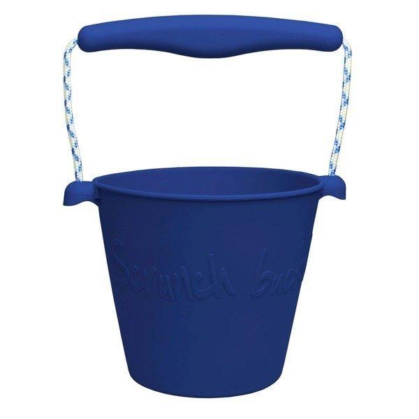 Zwijane wiaderko silikonowe Scrunch-bucket, granatowe