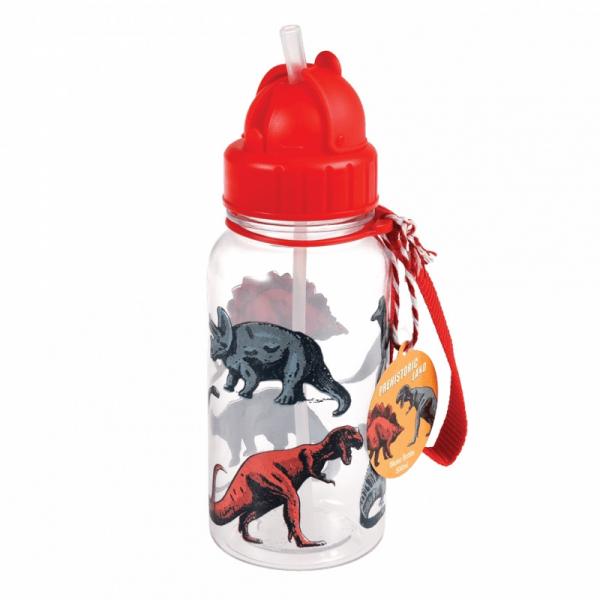 Rex London Bidon ze słomką 500 ml Dinozaury