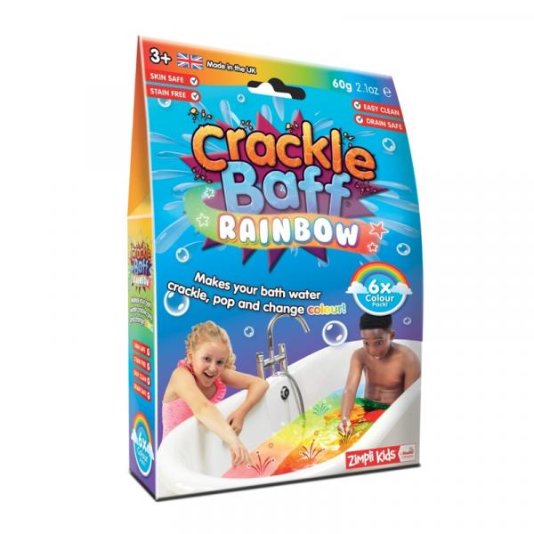 Zimpli Kids Strzelający proszek do kąpieli Crackle Baff Colours 6 użyć 6 kolorów 3+