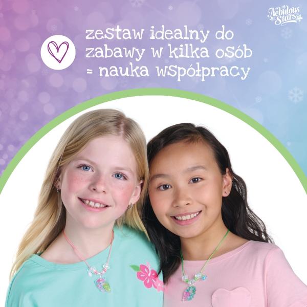Nebulous Stars Kreatywny zestaw do tworzenia naszyjników przyjaźni dla dzieci 7+