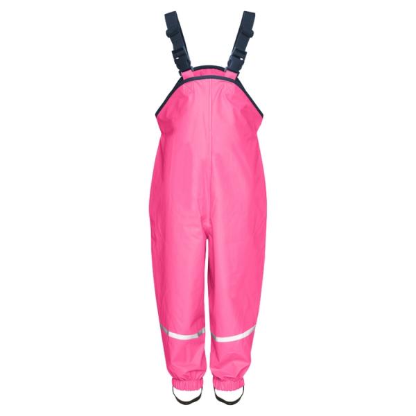 Spodnie przeciwdeszczowe z podszewką z polaru, ocieplone, rozm. 104, różowe, Playshoes