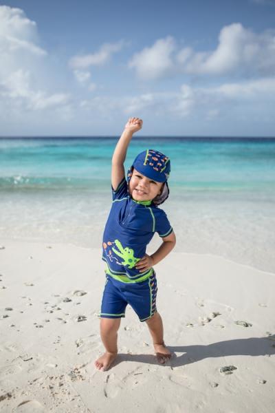 Playshoes Zestaw kąpielowy UV 2w1 Krokodyl dla chłopca