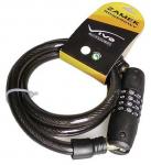 Zamknięcie Vivo LQ-327 12 x 1000 mm na szyfr, ustawiany kod, czarne