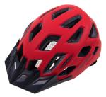 Kask Verso HM-BI409-2 czerwony mat-daszek czarny