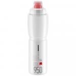 Bidon ELITE JET PLUS clear red logo 950 ml