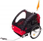 Przyczepka rowerowa Vivo Voyager BT-004 czarno-czerwona