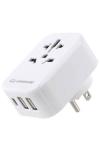 Adapter podróżny z USB i USB-C LIFEVENTURE WORLD TO US TRAVEL ADAPTOR